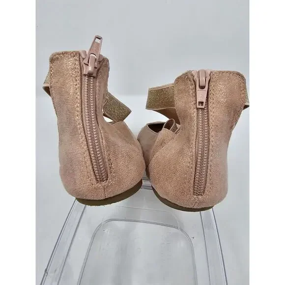 Women Elastic Ankle Strap Ballet Flats Round Toe Slip On Office Work Flat Shoes - Picture 6 of 9